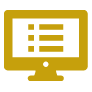 Computer with document on screen icon